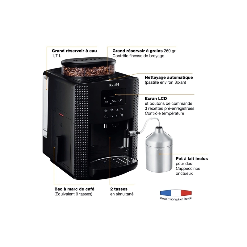 cafétiére-krups-1.8l---ea815070---03-mois-de-garantie