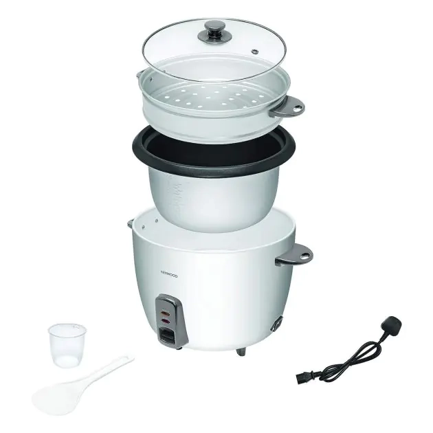 cuiseur-de-riz-anti-adhésive-avec-maintien-au-chaud-2en1---kenwood---rcm69.aowh---900-watts---2.8-litres---blanc---3-mois