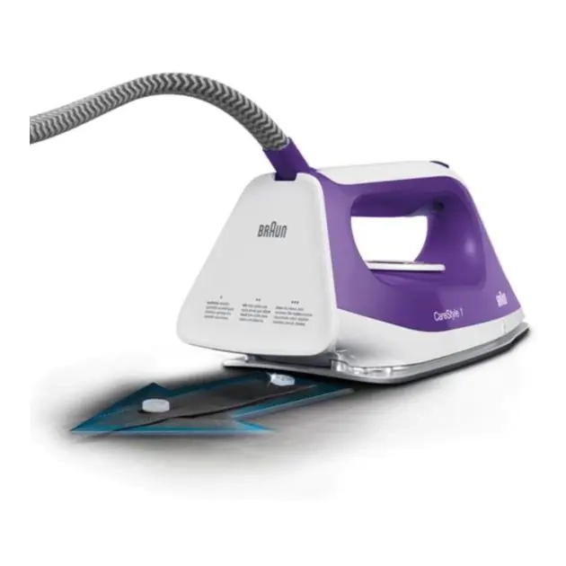 centrale-à-vapeur-carestyle-anticalc--braun---economique-(a+)---is-1014---2200-w---réservoir-d'eau-de-1.5-l---semelle-3d-incurvée---blanc-violet---3-mois