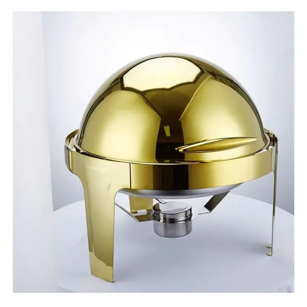 marmite-chauffante-en-acier-inoxydable-avec-couvercle-et-fenêtre-bac-à-nourriture-eau-et-supports-de-combustible---or---garantie-03-mois