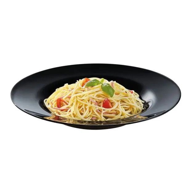 lot-d'assiette-à-pâtes-creuses---6-pièces---28,5cm---luminarc---noir