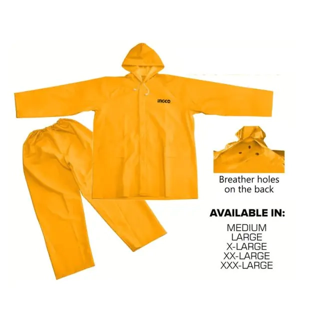 combination-de-pluie-xl---ingco-hrctskt031---avec-capuche---jaune