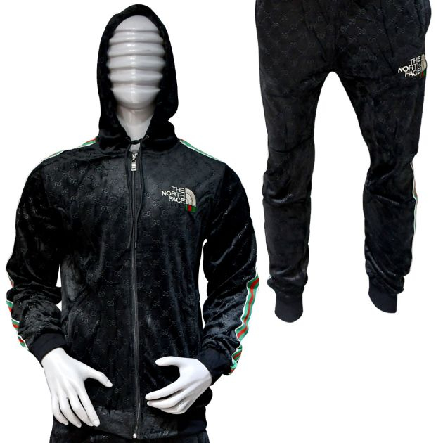 ensemble-sweat-jogging-homme---the-north-face---velours---noir