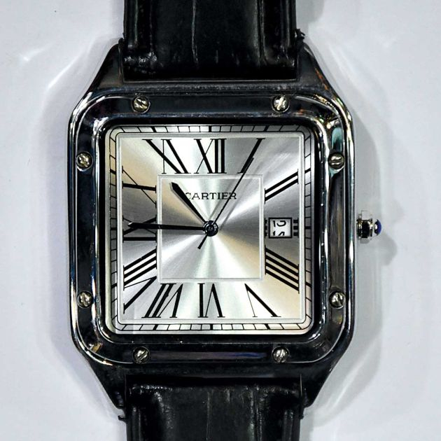 montre-cartier---en-simili-cuir---couleur-noir