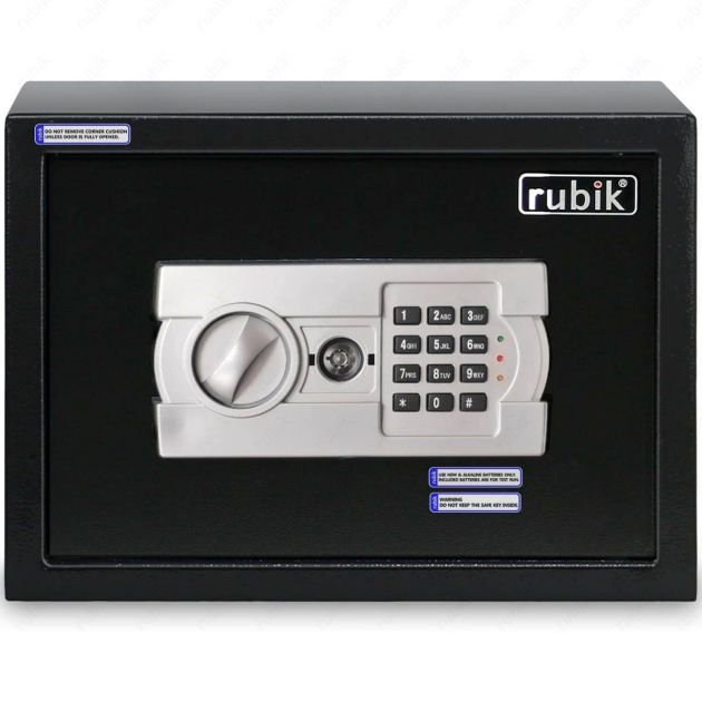coffre-fort-au-format-a4---avec-clé-et-clavier-à-code-pin---pour-bureau-et-domicile---pour-documents,-espèces,-bijoux,-passeports---25-x-35-x-25-cm---6-mois