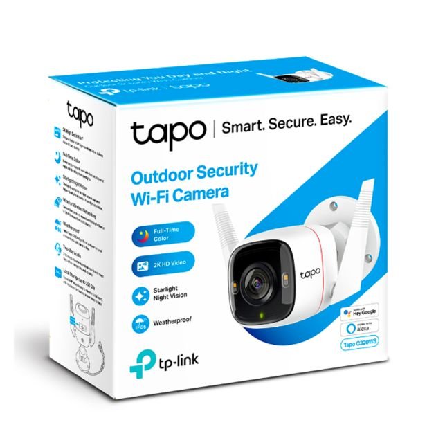 caméra-wi-fi-de-sécurité-extérieure---tapo-c320ws---résolution-2k-4mp---6-mois