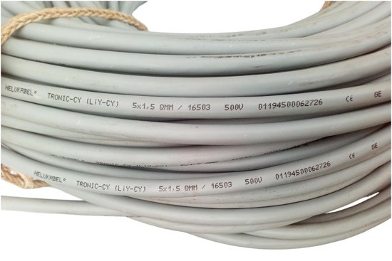câble-souple-blindé-liycy-5x1,5mm2-helukabel-référence-16503.