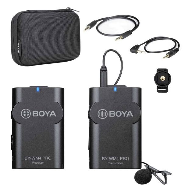 système-de-microphones-sans-fil-boya-by-wm4-pro-k1-2.4g-noir