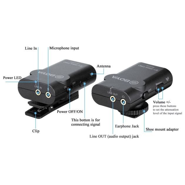 système-de-microphones-sans-fil-boya-by-wm4-pro-k1-2.4g-noir