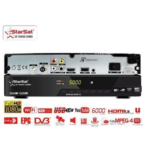 star-sat-décodeur-tnt---sr-t700hd---usb-2.0/wifi---3g---noir-+-chaînes-gratuites