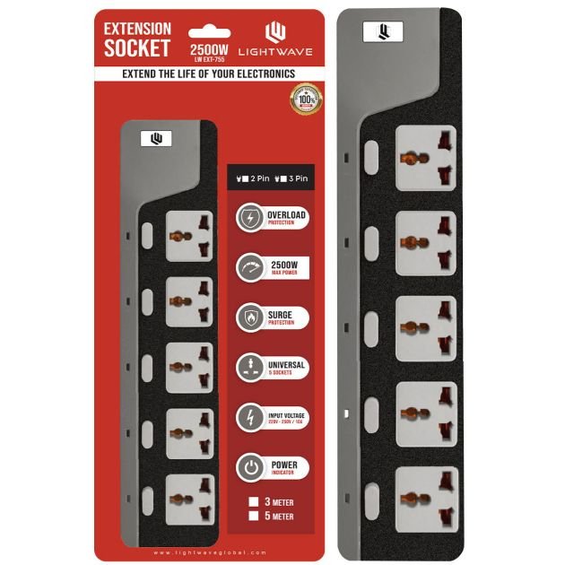 rallonge-électrique-light-waves-ext-755-2p---prise-d'extension---2p-/-3mtr