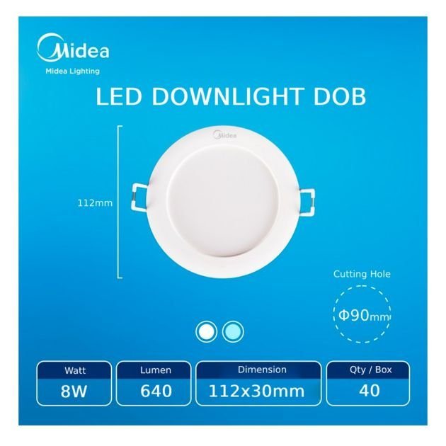 spot-led-encastrable-rond-8w---3,5''---midea-mdl-dl35r08w-03---6500k---cadre-blanc