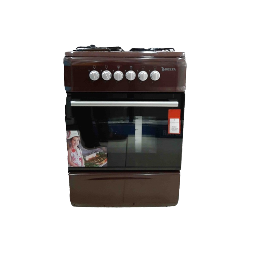 cuisinière-avec-four-delta-50x60---marronne-6-mois-garantie