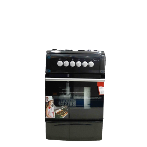 cuisinière-avec-four-delta-50x60---noire-6-mois-garantie