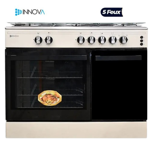 cuisinière-à-gaz-innova-5-feux---60-x-90-cm---in999---cream---6-mois-de-garantie