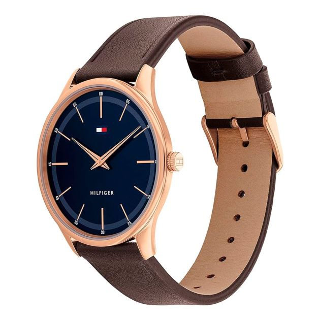 montre-pour-homme--tommy-hilfiger---analogique---marron