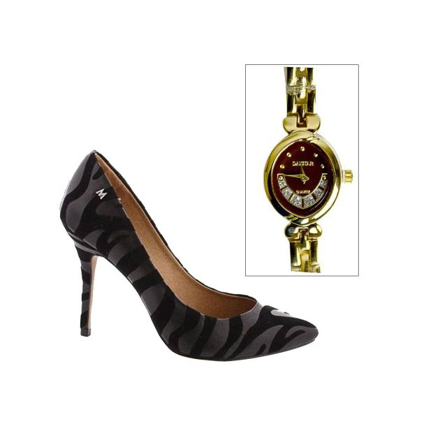 pack-chaussures-femme-(-talon-aiguille---escarpin-femme-+-montre-femme---rizen---or
