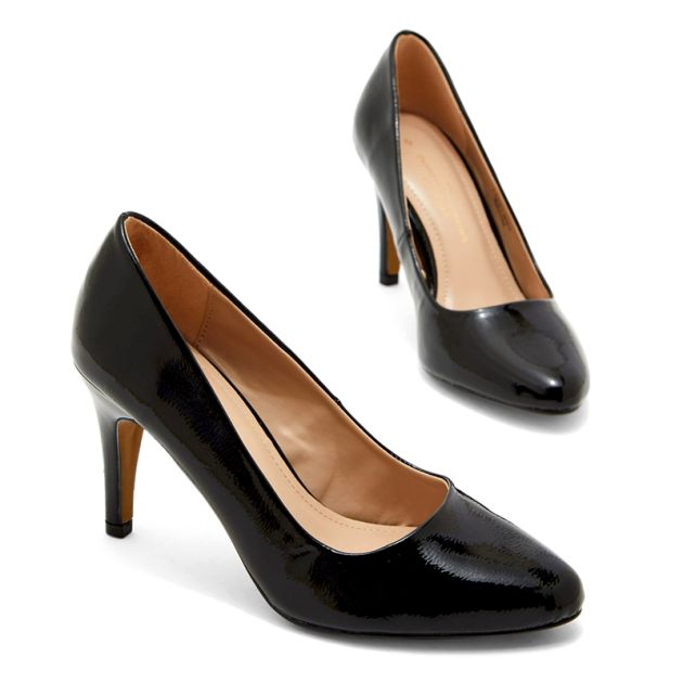 talon-aiguille---escarpin---noir---femme---cuir-ciré---38