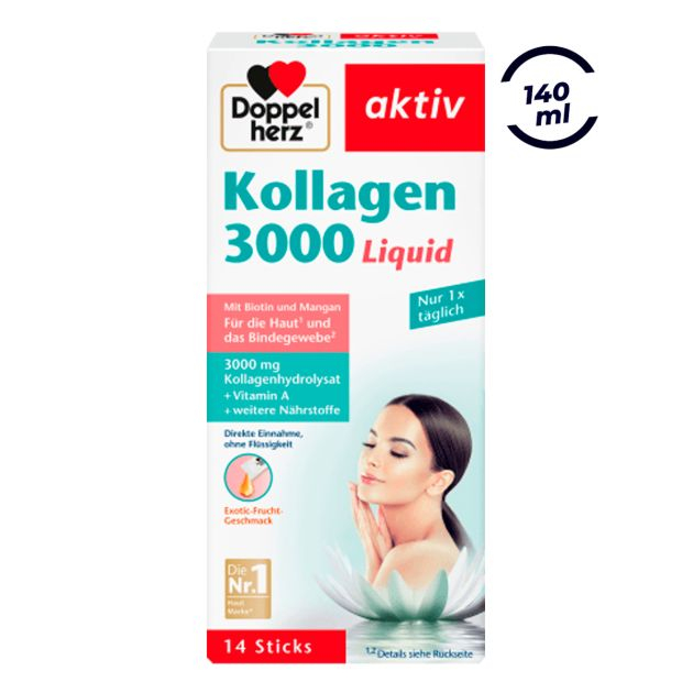 doppelherz---collagène-3-000-sticks-liquides---14-pièces---140-ml---complément-alimentaire
