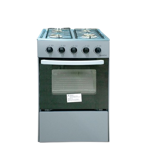 cuisinière-à-gaz-innova---4-feux---in50gs---50-x-50-cm---noir/gris---garantie-de-6-mois
