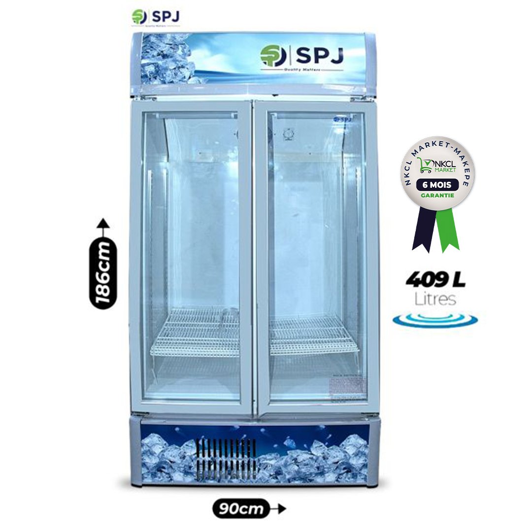 réfrigérateur-vitré-spj---409-litres---sccstw-700c023---double-portes-led---silencieux---garantie-12-mois