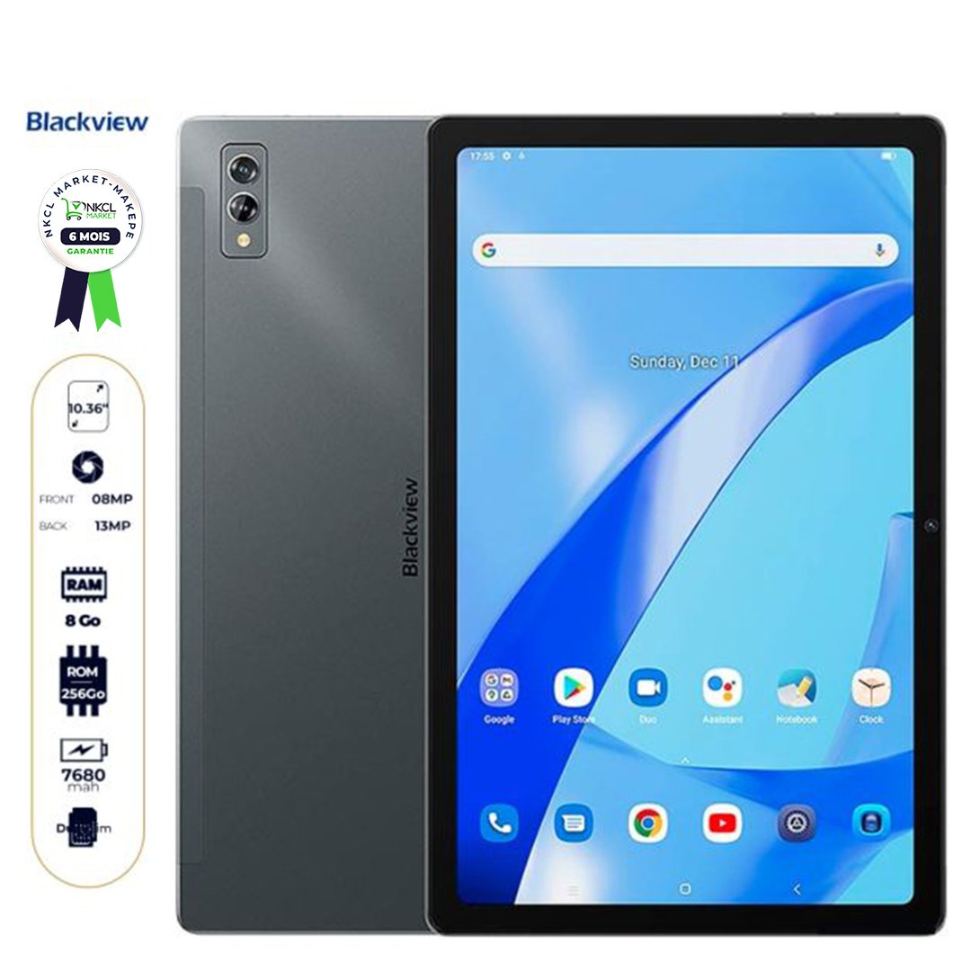 tablette-blackview-tab-11-se---10.36"---256-go---8go-ram---13mp/8mp---dual-nano-sim---7680mah---garantie-6-mois