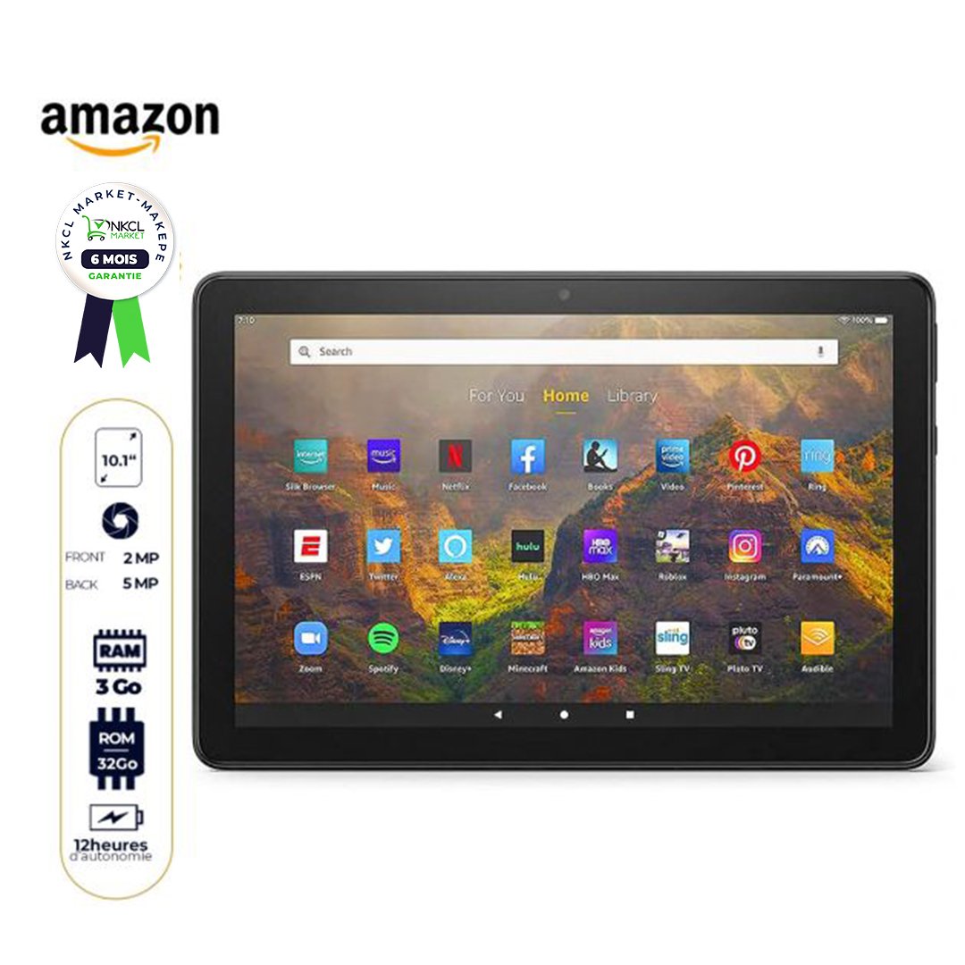 tablette-amazon-fire-hd-10-11th-gen---32go---3go-ram---10.1-pouces---5mp/2mp---avec-alexa---garantie-6-mois