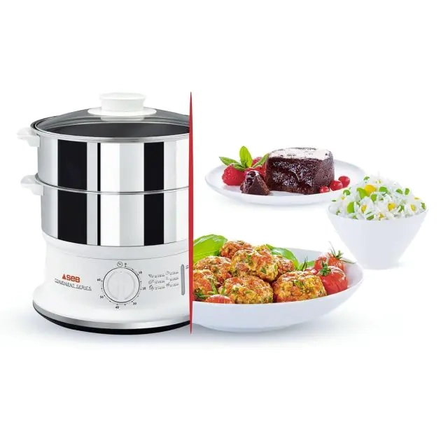cuiseur-vapeur-inox-convenient-séries---seb---vc145100---900w---6l---2bol---blanc-argent---4-mois