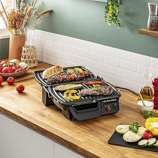 tefal-ultra-compact-grill-électrique,-position-barbecue,-2000-w,-cuisson-saine