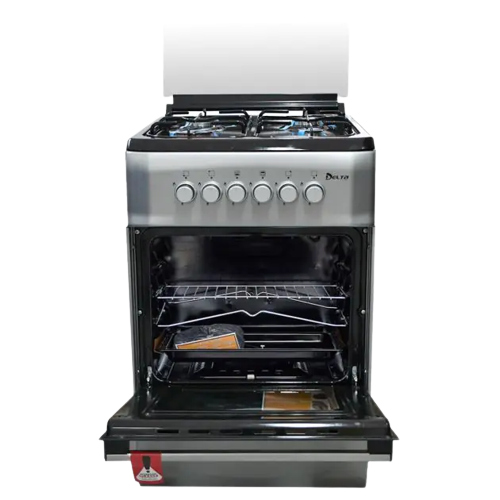 cuisinière-delta-classic---4-feux-60-x-60---gris---garantit-6-mois