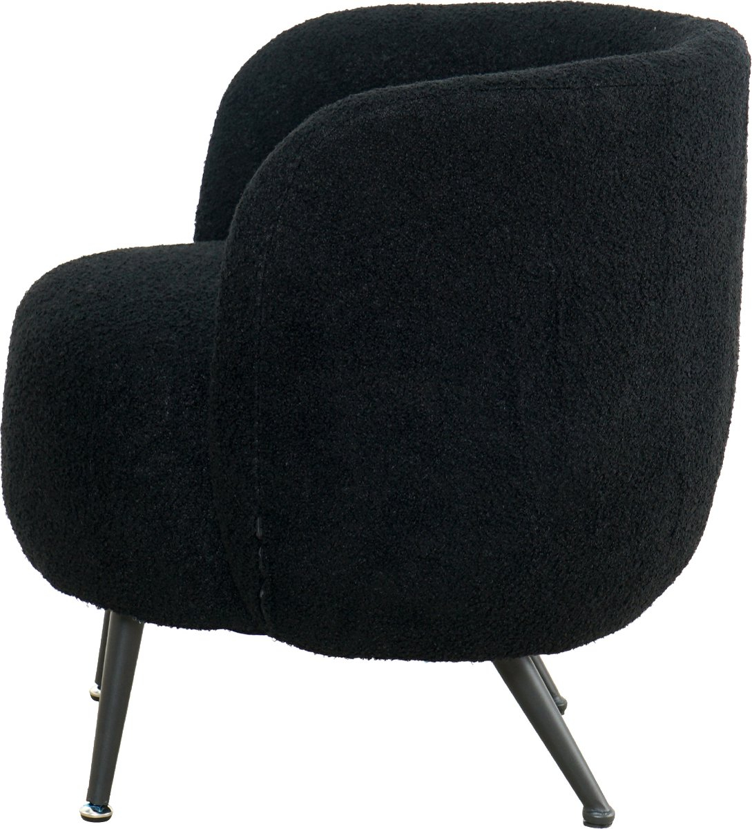 fauteuil-nuvolix-"lima"---bouclé---fauteuil-relax---chaise-longue---noir