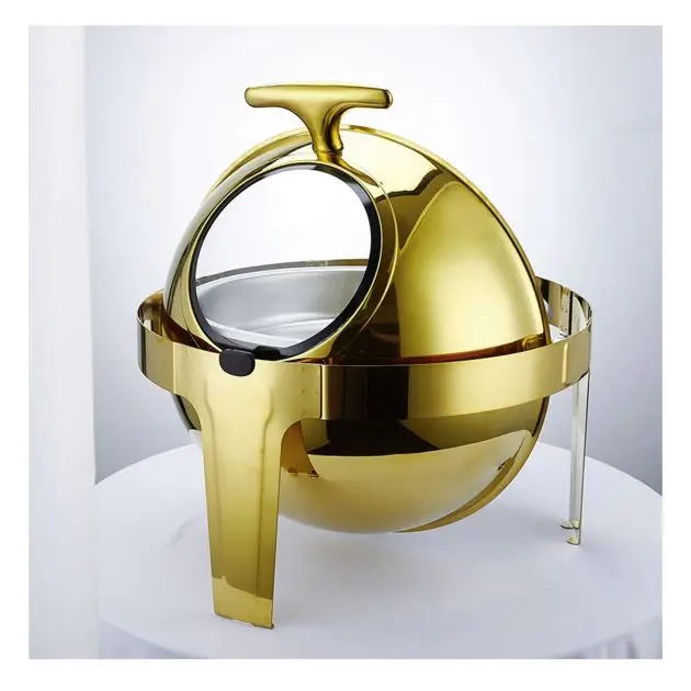 marmite-chauffante-en-acier-inoxydable-avec-couvercle-et-fenêtre-bac-à-nourriture-eau-et-supports-de-combustible---or---garantie-03-mois