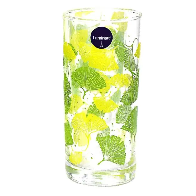 ensemble-de-verres-+-carafe-ultra-resistant-à-motif-fluerie-vert-(jus,-eau-et-cocktail)---luminarc-ammaris---7-pieces---27cl---1,6l