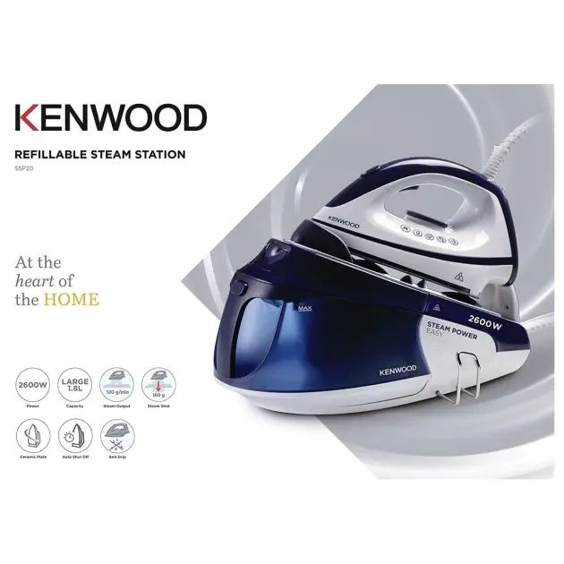 centrale-à-vapeur---kenwood---ssp20.000wb---2600w---1.8l---blue-blanc---3-mois