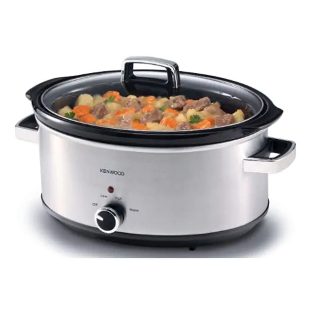 cocotte-mijoteuse-avec-bol-amovible---kenwood---scm70.000ss---300w---6.5l---argent-noir---3mois