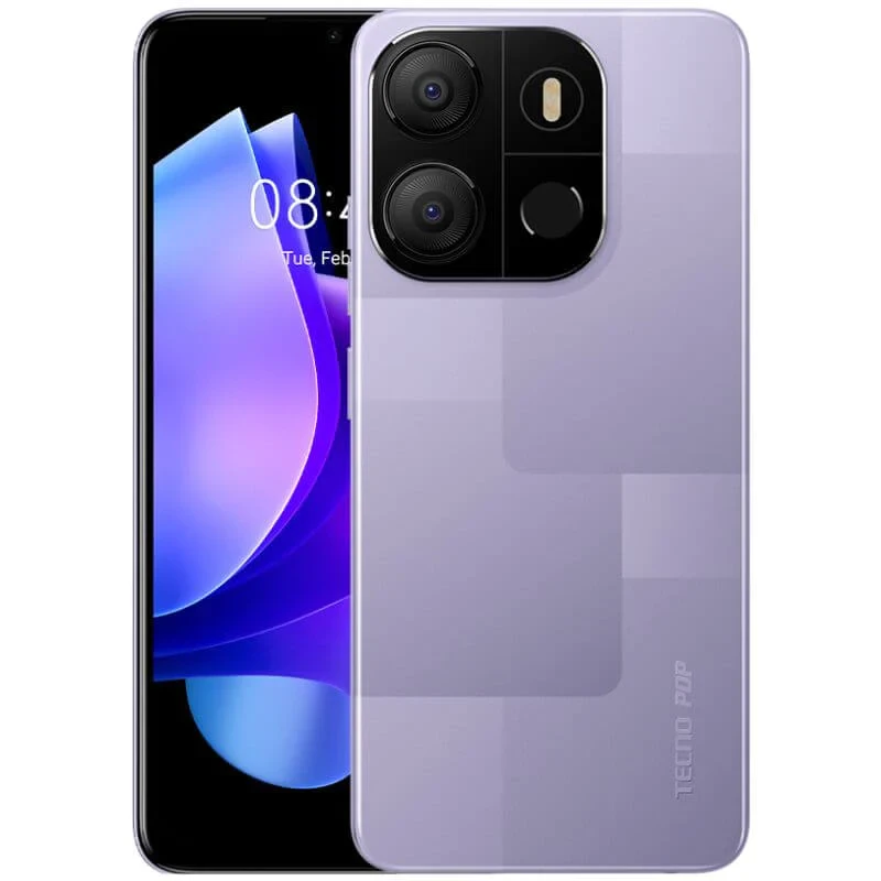 tecno-pop-7-pro-4g--(bf7)---6.5"---2-sim---64go-4go-+-3-go-ram---13mp-5mp---empreinte-digitale---5000-mah---garantie-12-mois