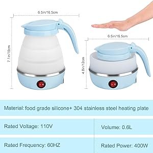 bouilloire-pliable-0.6l-avec-isolation-électrique-en-silicone---03-mois-de-garantie