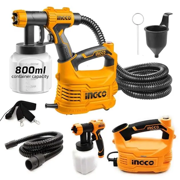 pistolet-à-peinture-électrique-portable-hvlp---ingco-spg5008---a-base-de-sol---550w---800-ml---6-mois