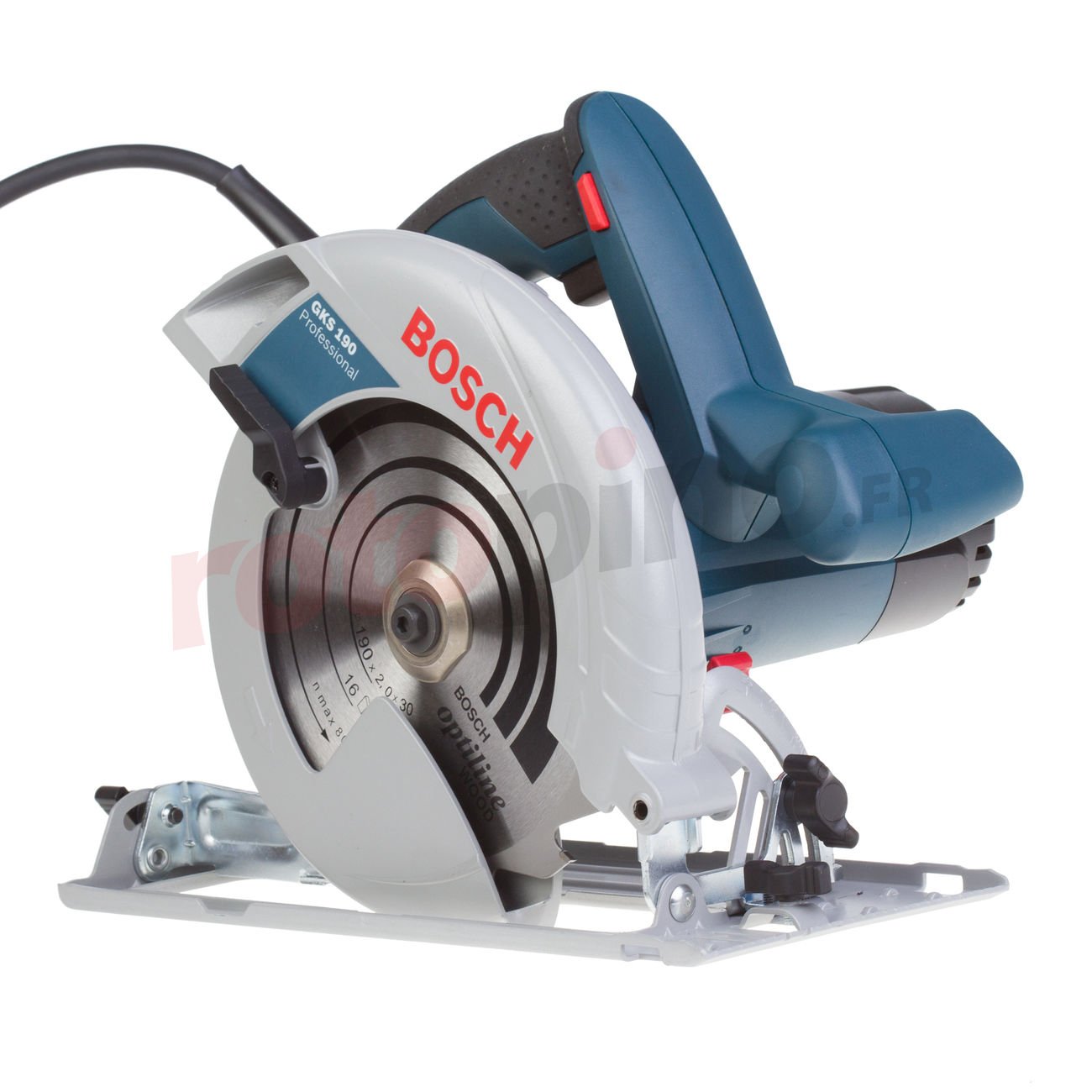 scie-circulaire-à-main-permet-de-scier-du-bois-jusqu’à-70-mm-d’épaisseur---bosch-professional-gks-190---1400-w---garantie-6-mois