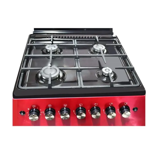 cuisinière-à-gaz---4-foyers---delta---60-x-60---trendy---rouge---6mois