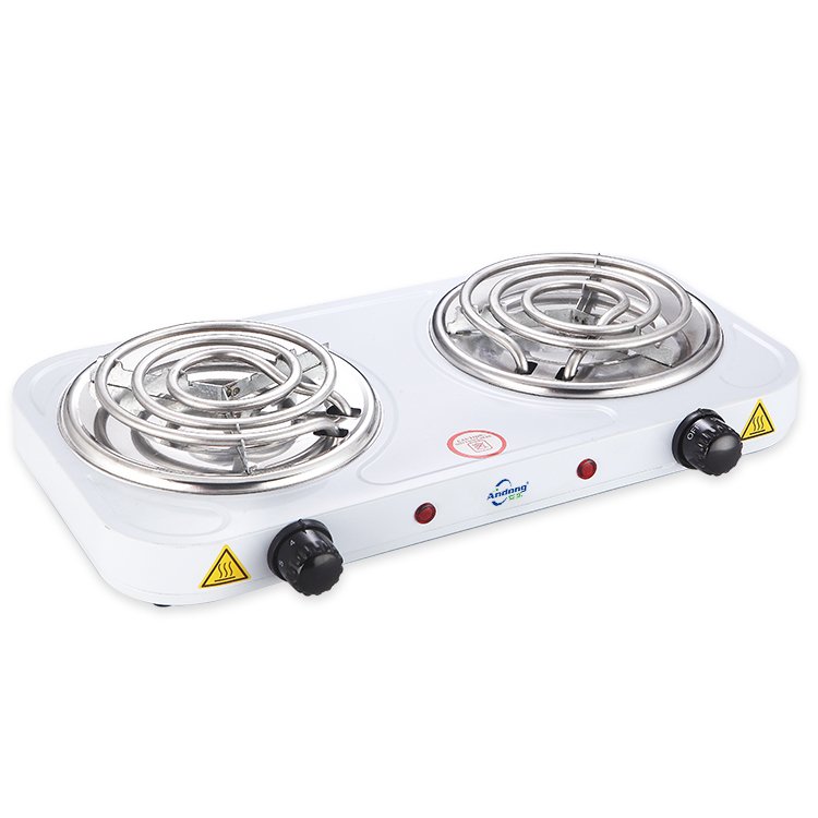 plaque-de-cuisson-electrique---2-foyers---blanc---etat-neuf---cuisinière-électrique