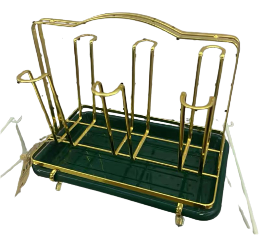 porte-tasses-et-ver-en-fer-avec-plaque-de-drainage