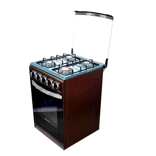 cuisinière-à-gaz---binatone---50-x-50-cm---4-feux-à-allumage-automatique---noir---garantie-6-mois