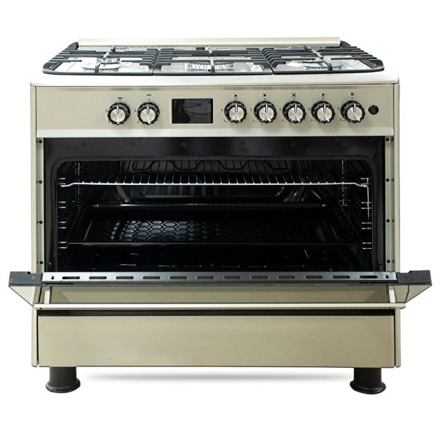 cuisinière-à-gaz---super-flame---full-option---5-feux---60-x-90-cm---sf-fg9502gbzg---grand-four---avec-panneau-de-commande-numérique---inox---garantie-6-mois