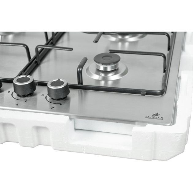plaque-de-cuisson-encastrable---eurolux---4-feux---allumage-Électrique---60-x-60-cm---inox---garantie-6-mois