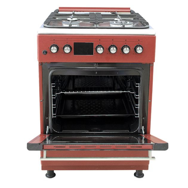 cuisinière-à-gaz---super-flame---full-option---4-feux---60-x-60-cm---sf-ff6402gbzx---avec-panneau-de-contrôle-digital---rouge---6-mois-de-garantie