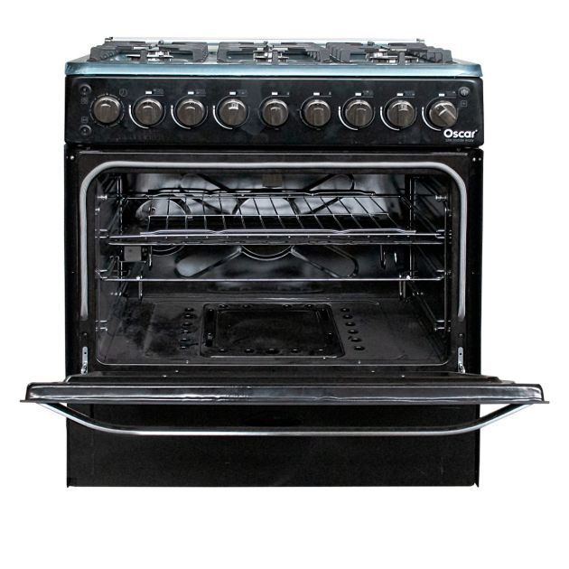 cuisinière-oscar-lux---6-feux---60×76-cm---noir---garantie-06-mois