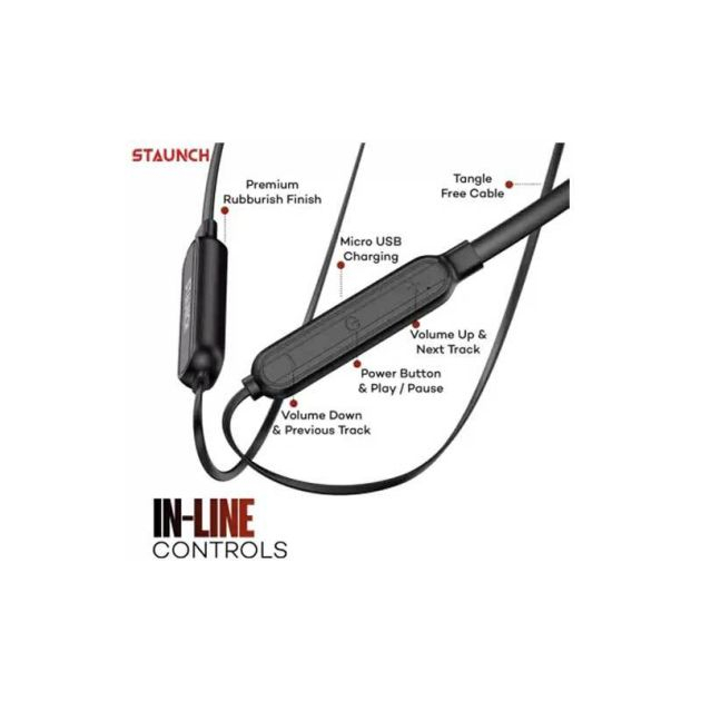 ecouteur-filaire-bluetooth-staunch-flex-100-pro---4h-d'autonomie-en-moyenne