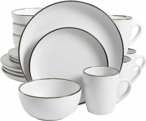 ensemble-d’assiettes-–-lot-de-16-pièces-avec-bord-en-métal-blanc