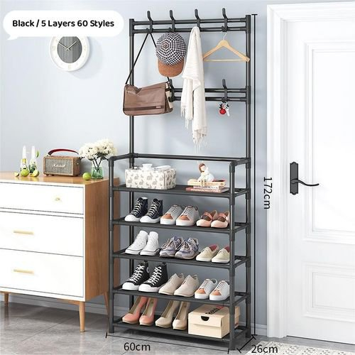 Étagère-multifonction-5-niveaux,-porte-chaussures-et-autres